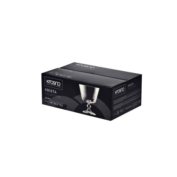 Verres à Dessert Krosno Krista - Lot De 6 - 380ml - Transparent - Lave-vaisselle