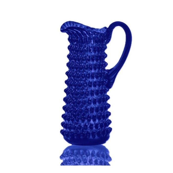Kristall Krug / Wasserkrug 1200ml dark blue Kvetna 1794 Polka Dot main product photo