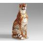 Gepard sitzend 88-90 cm natural Look mit Zunge