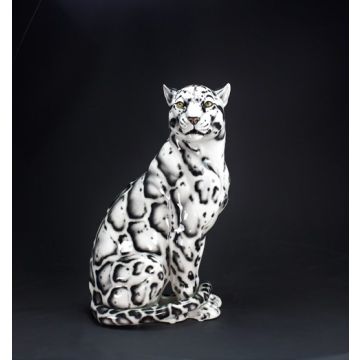 Fog panther sitting 86-88cm snow look black and white