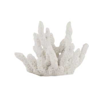 Décoration maritime coraux 15,5x10cm blanc