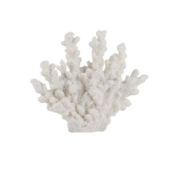 Maritime decoration corals 18 x 4.5 x 13.5cm white