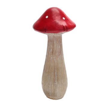 Autumn decoration mushroom 17cm red