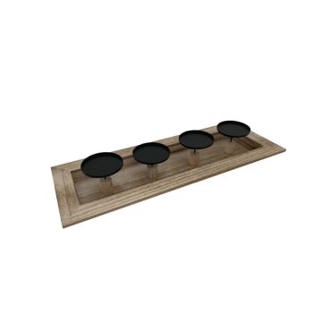Dekoration Windlichter/Kerzenhalter ca 50x18cm