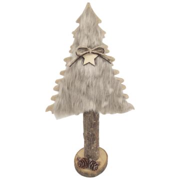 Christmas decoration stand-up fir tree 26cm wooden decoration