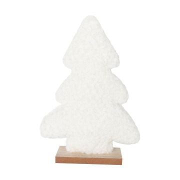 Christmas decoration stand-up fir tree 28cm with wool