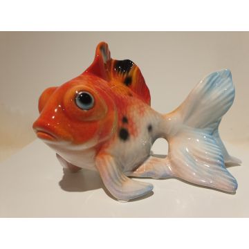 Goldfisch Porzellanfigur 20x11cm