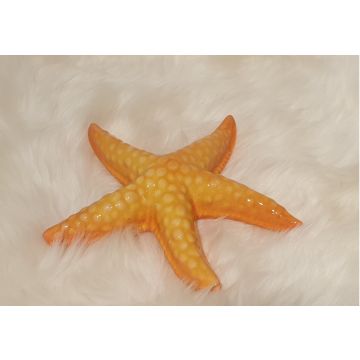 Porcelain starfish figurine yellow 16-17cm