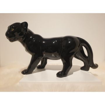 Panther schwarz stehend 43x26cm natural Look