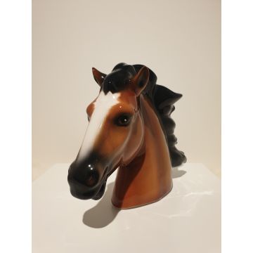 Horse head porcelain figurine 17cmx21cm 