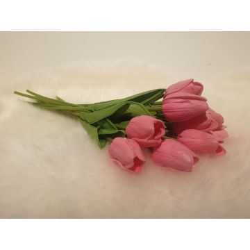 Tulips pink artificial flower 36cm, like real/piece, real touch
