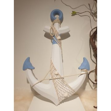 Marine decoration anchor XXL 58x40cm