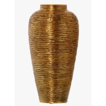 Bodenvase, Keramik, 42cm, gold