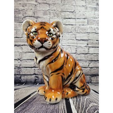 Tiger baby sitzend 43x43cm natural Look