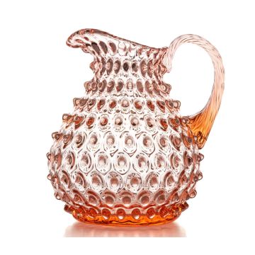 Crystal jug / water jug 2000ml rose Kvetna 1794 Polka Dot