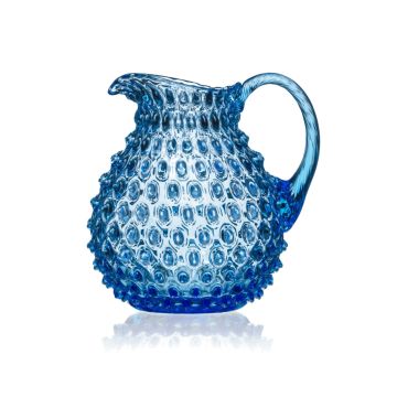 Cristal pichet / pichet d'eau 2600ml light blue Kvetna 1794 Polka Dot