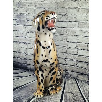 Nebelparder/Nebel Jaguar sitzend ca.86cm, natural Look