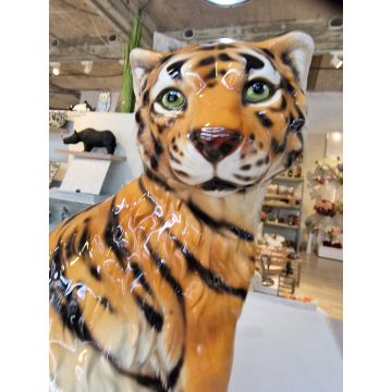 Tiger Baby sitzend 41x32cm natural Look