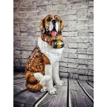 Barry Hund - St. Bernhardshund Porzellanfigur XXL 95cm