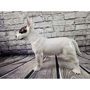 Figurine en porcelaine Bullterrier debout 55x50 cm