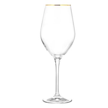 Premium GOLD Wein/Wasser Kristall Gläser, Splendor GOLD , Krosno, Set 6xStück, 300ml inkl. Premium Verpackung