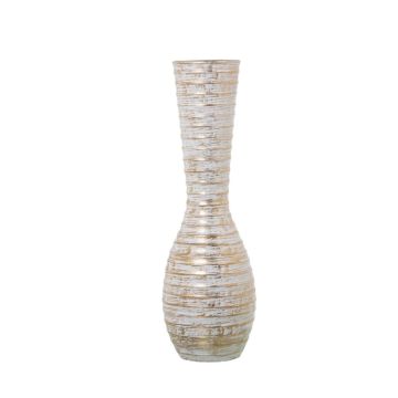 Bodenvase gold-weiss 70cm antikes Look