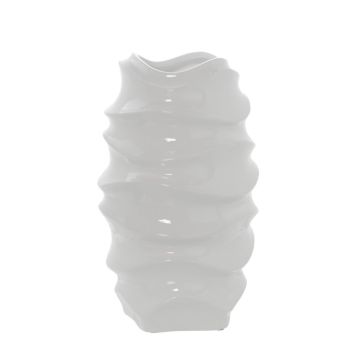 Vase, Keramik, 20x33cm, weiss