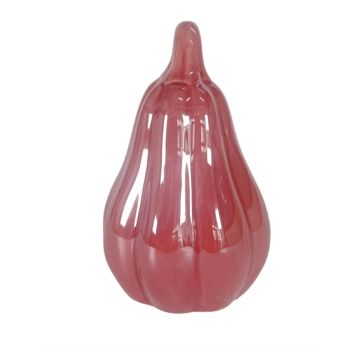 Porzellankurbiss ca.12x8cm orange-rosa