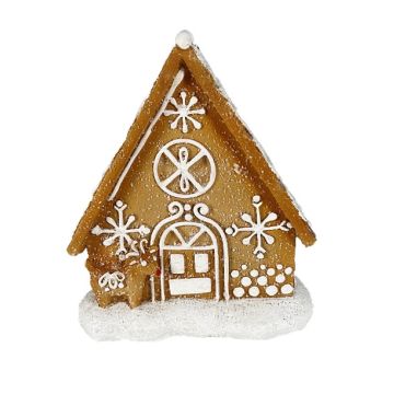Weihnachtsdekoration Aufsteller Lebkuchenhaus 14.5cm