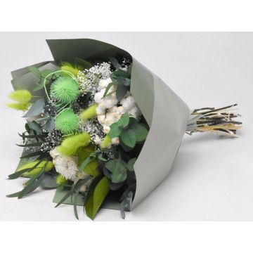 Trockenblumen Strauss Set ca 40cm grün