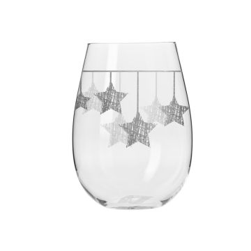 Premium Gläser, Krosno Sternli silber, Set 6xStück, 500ml inkl. Premium Verpackung