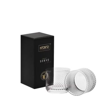 Perfekt Serve "Scotland" Whisky Kristall Gläser-Set (2x Gläser 270ml), Krosno  inkl. Premium Geschenk Verpackung