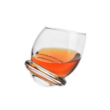 Whisky Gläser Set, Krosno, Kristall Set: 6xStück 200ml, Roly-Poly,  inkl. Premium Verpackung