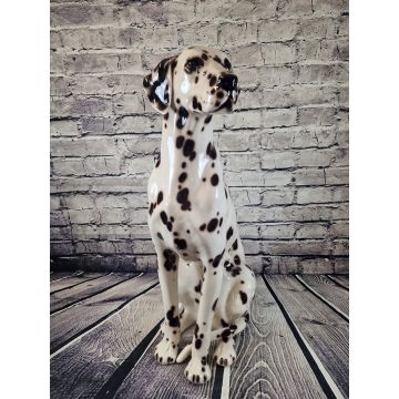 Dalmatiner braun sitzend Porzellanfigur ca.88cm