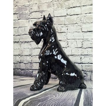 Schnauzer géant en porcelaine 85cm