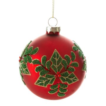 Weihnachtskugel, handbemalen Glaskugel, 8cm 