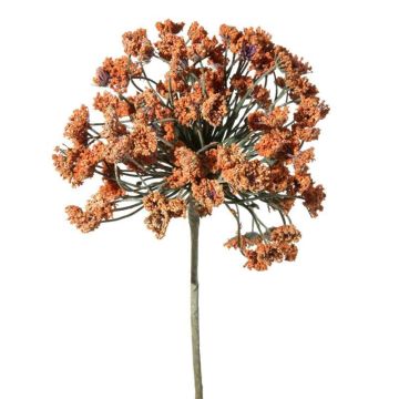 Kunstblume wie getrocknet, orange 66 cm