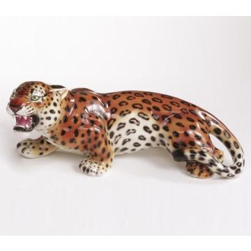 Jaguar lauernd 65x25x25cm natural Look - verfügbar Sommer 2022
