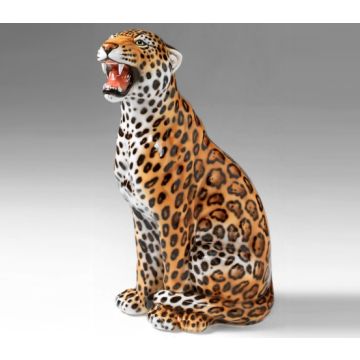 Jaguar sitzend 86cm, natural Look