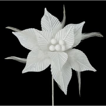 Weihnachtsbaumschmuck, weiss, ca.21cm, Weihnachtsdekoration
