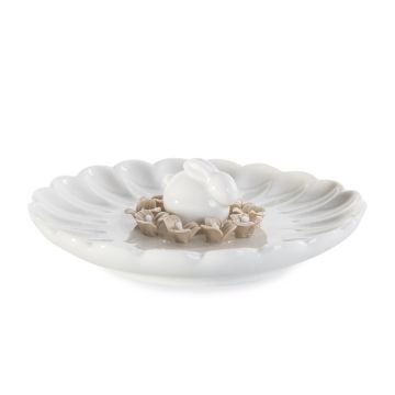 Osterdeko, Keramik, 13 cm, mit Hase