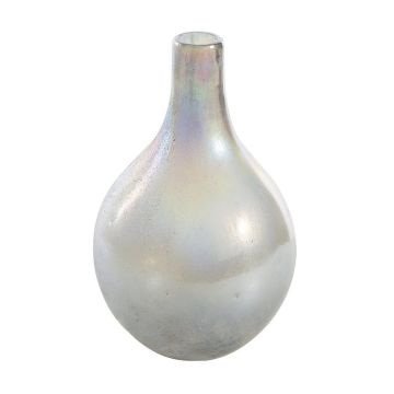 Vase en verre 33 cm, couleur arc-en-ciel, vase de fleurs