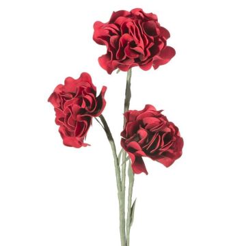 Fleur artificielle, rouge vin 83 cm