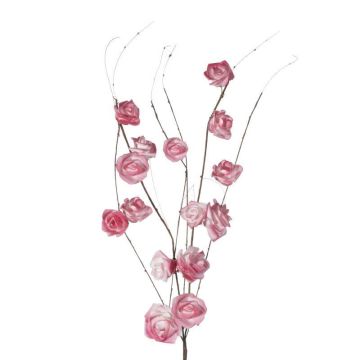 Rosen rosa Tischdeko / Vasendeko Kunstblume 90 cm