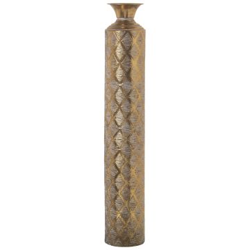 Bodenvase, Metall, 85cm, Gold