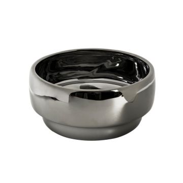 Ceramic bowl, 20x10cm, deep silver