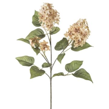 Hortensia des bois Fleur artificielle, légèrement orange 65-75 cm