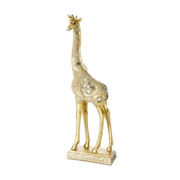 Decoration giraffe in gold 36cm