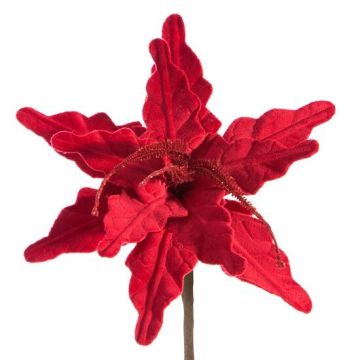 Fleur de Noël, rouge, 26cm, décoration de Noël