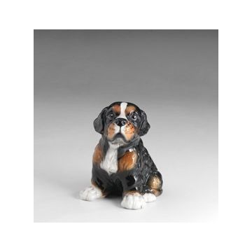 Bernese Mountain Dog puppy porcelain figurine 20cm - on request